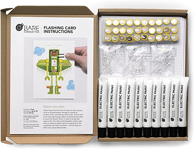 Flashing Card Pack - Robot Parade